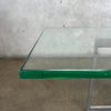 Mid Century Chrome & Glass Coffee Table - All Original