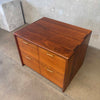 Mid Century Modern Shedua Wood Cabinet by Gerald McCabe 1970s