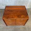 Mid Century Modern Shedua Wood Cabinet by Gerald McCabe 1970s