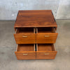 Mid Century Modern Shedua Wood Cabinet by Gerald McCabe 1970s