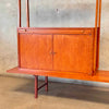 Mid Century Modern Scandinavian Bookcase w/ Table Base