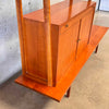 Mid Century Modern Scandinavian Bookcase w/ Table Base