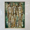 Acrylic on Chip Board "3 Figures" Dated 1967 Product Image