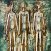 Acrylic on Chip Board "3 Figures" Dated 1967 Product Image