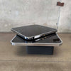 Post Modern Black & Chrome 360 Swivel Coffee Table