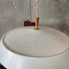 Mid Century Modern White Dome Pendent Light