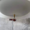 Mid Century Modern White Dome Pendent Light