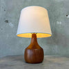 Vintage Mid Century Danish Modern Teak Table Lamp Product Image