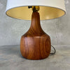 Vintage Mid Century Danish Modern Teak Table Lamp Product Image