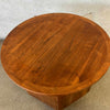 Vintage Lane Mid Century Modern End Table, Octogon Base With Round Top