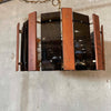 Mid Century Modern Swag Lamp. Lucite/Wood Panels Product Image