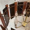 Mid Century Modern Swag Lamp. Lucite/Wood Panels Product Image