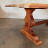 Vintage Walnut Solid Wood Farmhouse Dining Table Product Image