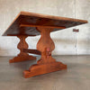 Vintage Walnut Solid Wood Farmhouse Dining Table Product Image