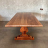 Vintage Walnut Solid Wood Farmhouse Dining Table Product Image