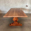 Vintage Walnut Solid Wood Farmhouse Dining Table Product Image