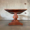 Vintage Walnut Solid Wood Farmhouse Dining Table Product Image