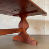 Vintage Walnut Solid Wood Farmhouse Dining Table Product Image