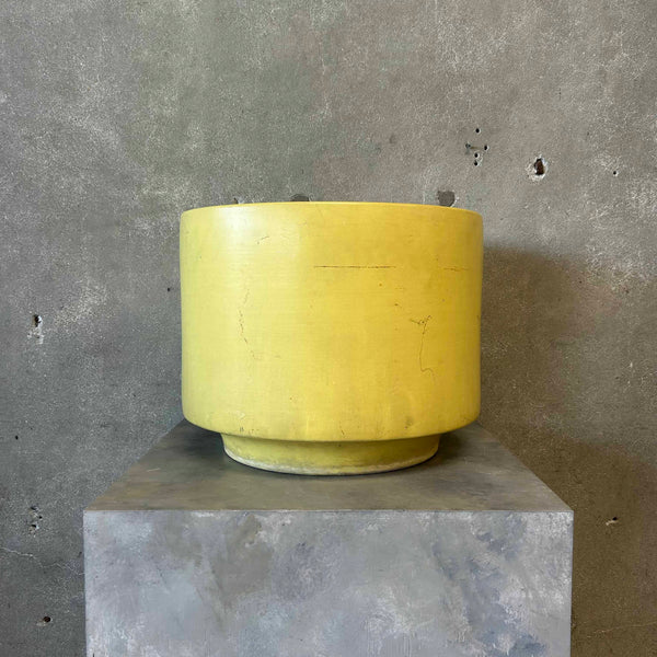 Epic Yellow Gainey C-15 Planter Pot Signed on Bottom