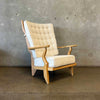 50's "Grand Repos" Light Oak Lounge Chair