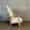 50's "Grand Repos" Light Oak Lounge Chair