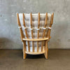 50's "Grand Repos" Light Oak Lounge Chair