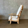 50's "Grand Repos" Light Oak Lounge Chair