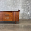 Mid Century Modern 12 Drawer Dresser in Danish Walnut