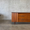 Mid Century Modern 12 Drawer Dresser in Danish Walnut