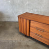 Mid Century Modern 12 Drawer Dresser in Danish Walnut
