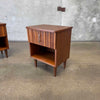 Mid Century Modern Night Stands in Danish Walnut