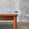 Danish Modern Teak Draw Leaf Dining Table