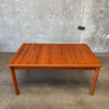 Danish Modern Teak Draw Leaf Dining Table