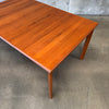 Danish Modern Teak Draw Leaf Dining Table