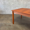 Danish Modern Teak Draw Leaf Dining Table