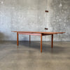 Danish Modern Teak Draw Leaf Dining Table