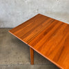 Danish Modern Teak Draw Leaf Dining Table