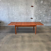Danish Modern Teak Draw Leaf Dining Table