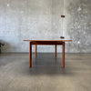 Danish Modern Teak Draw Leaf Dining Table