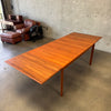 Danish Modern Teak Draw Leaf Dining Table