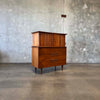 Mid Century Modern Highboy Dresser in Danish Walnut