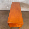 Vintage Desk From 1930s or 1940s by Gio Pantis Italy w/ Glass Top