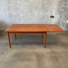 Danish Teak Draw Leaf Dining Table