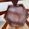 Mid Century Modern Pair of Hexagon Side Tables