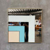 Vintage Post Modern Square Hanging Mirror