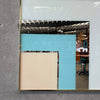 Vintage Post Modern Square Hanging Mirror