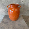 Vintage Mexican Folk Pottery Olla / Pot with Iron Stand c. 1950s