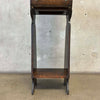 Antique Tiger Entry/Hall Stand w/Beveled Mirror