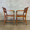Century Furniture Co. Caned Arm Chairs