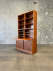 Mid Century Teak Secretary Desk Cabinet With Key